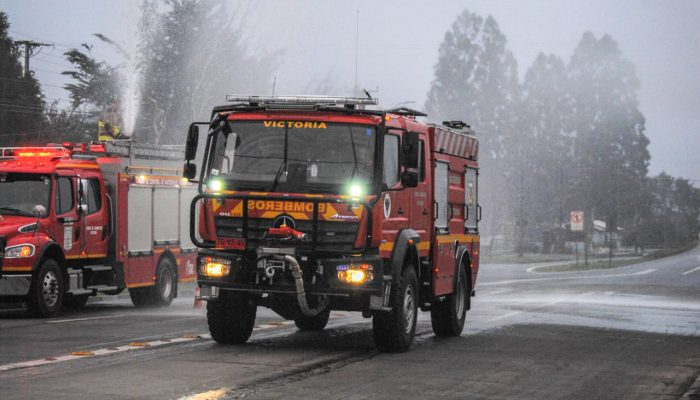 Pagina de inicio cuarta compañía de bomberos victoria 15 Nuevo carro bomba forestal Mercedes Benz Atego 4x4 recibido por la Cuarta Compañía de Bomberos de Victoria